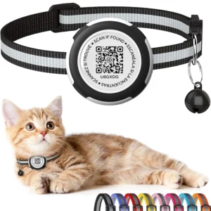 Cat Collar with Air Tag Case Holder